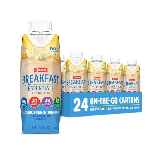 Carnation Breakfast Essentials High Protein Vanilla – 24 Pack Nutrition Drink @EkNazarDeals.com