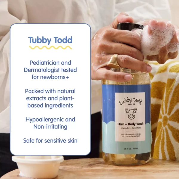 Tubby Todd Sensitive Shampoo and Body Wash – Premium Gentle Baby Skincare Solution